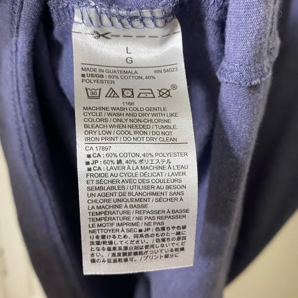 Banana Republic Vintage Graphic Sunrise Flight Blue Short Sleeve T Shirt L - Picture 10 of 10